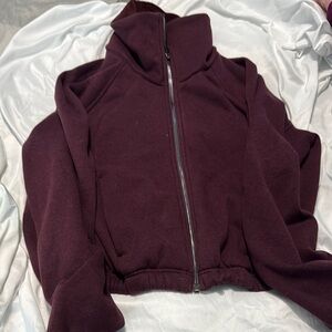 Lululemon Athletica Purple Bomber Jacket with Relaxed Fit